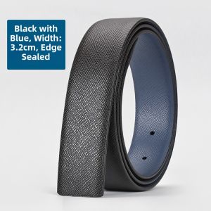 High-End Mens Belt Pure Cowhide No Buckle Body Replacement Waist Belt Leather Strip Punching 2025 New Style Fashion Accessories