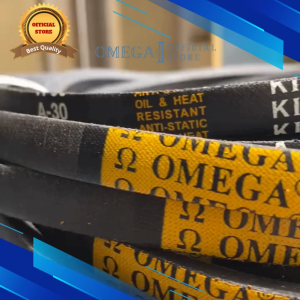 VBELT OMEGA TIPE A26 A27 A28 A29 A30 A31 A32 A33 A34 A35 KOMPRESOR/BLOWER/MESIN INDUSTRI/ TALI KIPAS ORIGINAL