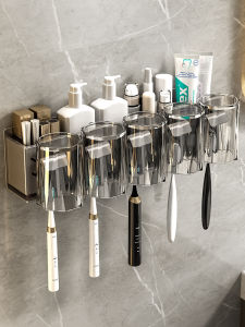 ROLONG | Wall-Mounted Bathroom Toothbrush Holder No Drilling