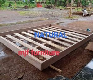 Tempat tidur kayu/Ranjang slimRanjang kayu lesehanDipan kayu lesehan murah kuat Ranjang Kayu minimalis