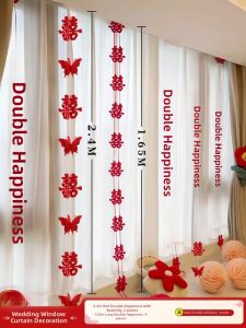 ETY | Red Happy Character Decoration for Wedding Room