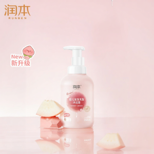RUNBEN | Baby Dual-Use Bath Wash With Peach Leaf Extract Foam Type