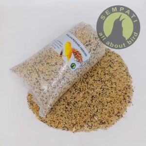 SEMPATI Pakan Kenari Harian 1 Kg Sempati Kenari Canary Seed Nigger Niger Seed Biji Sawi Pakan Makanan Burung Kenari 3 Macam Organic Mix Seed Pakan Blackthroat Finch Dll