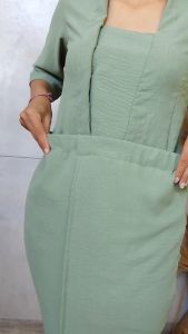 Rok / Kamen Jadi Polos Airflow Stretch Bawahan Panjang dan Selendang Untuk Berkebaya Bali