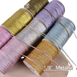 (10meters/lot) 3mm Gold and Silver Glitter Color Onion Ribbon Party Home Wedding Decor Gift Wrapping Xmas Halloween DIY Material