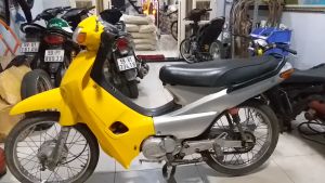 Bộ vỏ nhựa xe máy Wave nhỏ (Alpha/100/50/Tq) hàng Việt Nam loại 1 màu Vàng Bạc