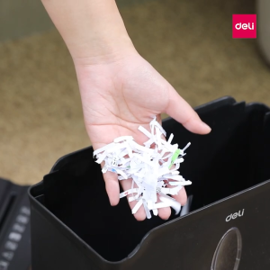Deli Paper Shredder ET015 - Mesin Penghancur Kertas Compact Extra Aman Untuk Rumah Kantor Sekolah