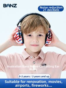 BANZ Noise Cancelling Ear Covers for Babies And Children Air Travel Pressure Relief Ear Protection Earphones Universal for Boys And Girls