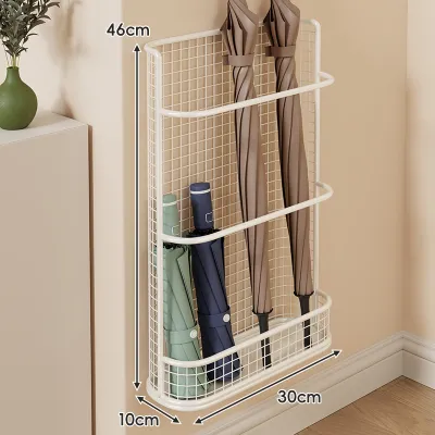 Wall-mounted Umbrella Storage and Drip Rack