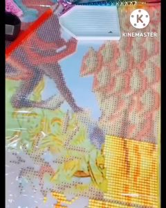 Tranh đính đá đồng hồ Cha Mẹ (về tự đính) LV536