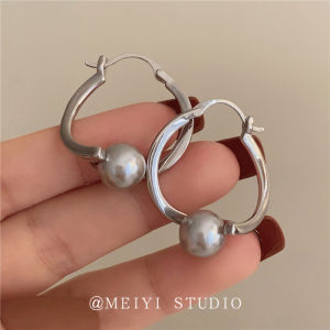 Hoa Tai Bạc Đính Ngọc Trai Mới Thời Trang Thiết Kế Nhỏ Sang Trọng Trang Sức Phụ Kiện Thời Trang Nữ Trang Sức Tai Treo