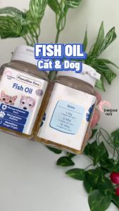 Pawsitive vibes Minyak Ikan Vitamin Kucing Anjing Fish Liver Oil 150 Kapsul