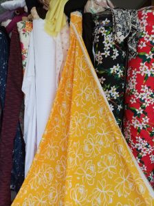 Kain Ceruty Motif Premium - Harga Setengah meter