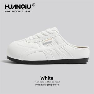 HuanQiu | Slip-on Thick-Soled Semi-Slipper Womens