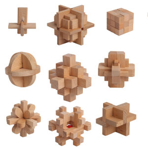 SHUNAICHI Kongming Lock Puzzle: Early Education Wooden Toy & Decompression Gift