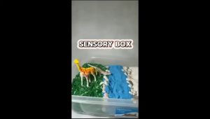 Sensory Box Mainan Edukasi Anak Motorik Montessori Saving Animal Hewan Dinosaurus Salju byGhEduPlay