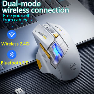 Inphic A9 Explorer Wireless Gaming Mouse 500mA Battery Level Display Ergonomics Bluetooth Office Mouse For PC Laptop