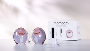 Momcozy Breast Pump V2 Pro Ultra-Lightweight Hands-Free & Pump with Integrated Flange Quiet & Leak-Proof Electric Pump
