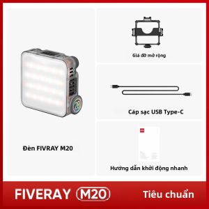 Đèn Video LED Hai Màu Zhiyun FIVERAY M20C RGB 20W Với Điều Khiển Bằng Ứng Dụng Dùng Cho Chụp Ảnh Quay Phim Đèn Chiếu Sáng 2700K-6500K CRI 95+