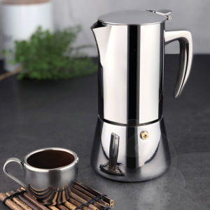 200ml/300ml Portable Coffee Pot 304 Stainless Steel Moka Pot Kitchen Coffee Bar Percolator Drink Kettle Camping Coffee Utensil