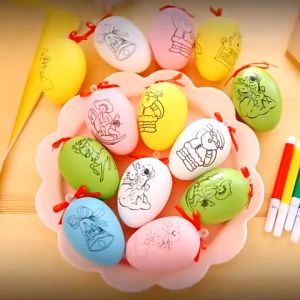 TAIYO Mainan Anak Coloring Egg Mewarnai Telur Easter Kreatif Edukasi