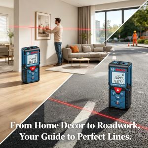 Bosch | Bosch GLM4000 Pocket Laser Distance Meter Precise Readings for Daily Indoor Measuring and Light Construction Survey Needs