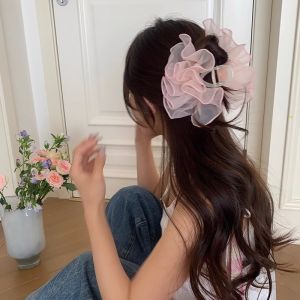 RUIQIU | Retro Brown Pearl Large Hair Clip