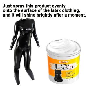 KJM | 150G Latex & Leather Shine Cream Instant Brightening Gloss Restorer for Latex Garments Automotive Leather Surfaces