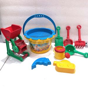 Mainan Cetakan Pasir Anak Serokan Pantai Ember Set no WJS 004
