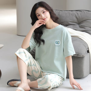 Bộ đồ ngủ nữ MiiOW vải cotton tay ngắn thoải mái thoáng khí.