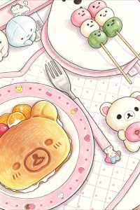 Takara Tomy | DIY 5D Diamond Painting Cute Bear Breakfast Food Art Hobby Craft for Home Wall Decor Ideal Gift for Art Lovers