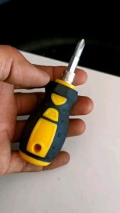 🚩12.12(ร้านค้าส่งไว) ไขควงจิ๋ว ขนาดกระทัดรัด ใช้ในพื้นที่จำกัด สลับหัวได้มีทั้งปากจีบและปากแฉก