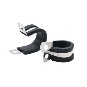5/10pcs Rubber Lined P Clips Cable Mounting Hose Pipe Clamp Fixing Pipes Stainless Steel Hardware Fasteners 6-8-10-12-14-16-50mm