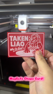 Singapore Chope Card with MagSafe | 3D Printed Seat Reservation Sign 95×64mm | Funny Hawker Centre Table Card | Local Gift
