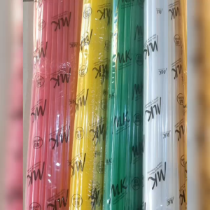 Sedotan plastik ekonomis MK isi 200pcs warna warni sedotan es murah