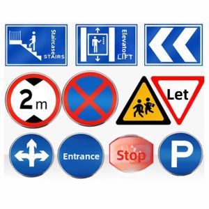 XINWANHUANG | Reflective Aluminum Traffic Sign Highway City National Road Village Parking Industrial