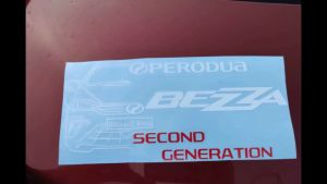 [Ready Stock]Toyota Vios fourth generation line shape sticker KI00597(PM ME NO. PLAT)