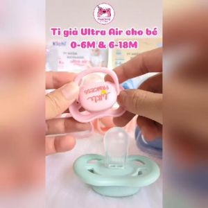 Ti giả Ultra Air cho bé ty ngậm ngày Kichilachi Ultra Air cho bé sơ sinh đến 18 tháng chống vẩu