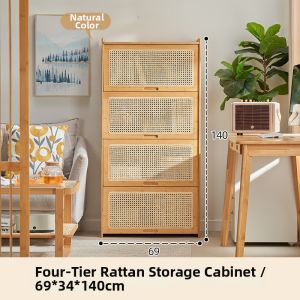 ZHUTING | Wicker Storage and Display Rack Multifunctional