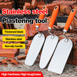 Stainless Steel Bricklayers Knife Tilers Brick Chopper Double Sided Thickened Straight Handle Wall Cutting Masonry Knife