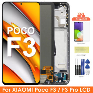 6.67" Super AMOLED Poco F3 Display Screen for Xiaomi Poco F3 M2012K11AG Lcd Display Digital Touch Screen with Frame Replacement