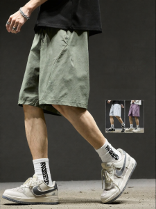 SZON | Mens Ice Silk Shorts Light Thin Quick-Dry Loose