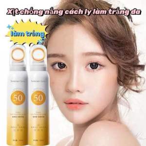 Xịt chống nắng và bảo vệ UV dưỡng ẩm chống tia UV toàn diện SPF50+ làm trắng da dung tích 150ml