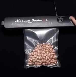 Máy Hút Chân Không Kèm Hàn Miệng Túi Thực Phẩm Vacuum Sealer - Máy Ép Không Khí Bảo Quản Thực Phẩm Mini Tặng Kèm Túi Hút