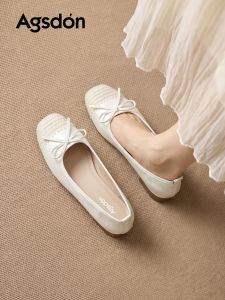 Agsdon | Summer Suitable Bow Slip-On Flat Shoes