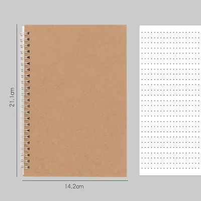 A4/A5/A6 Coil Notebook Lined Dots Blank Grid Paper Journal Book For School Office Supplies Stationery