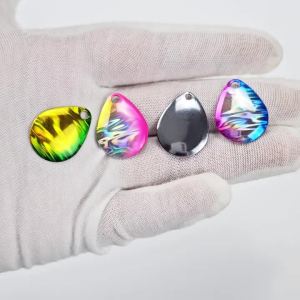 MNFT 8Pcs Spinner Noise Blades Fishing Lures Kit UV Modified Colorful DIY Lures For Saltwater And Fresh Water Fishing Tools