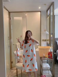 🔥Sale ลดราคา🔥 ชุดนอนผู้หญิง Set-02 เดรสยาว โพลีเอสเตอร์ ใส่สบาย ระบายอากาศได้ดี มีหลายสี หลายลาย หลายไซส์