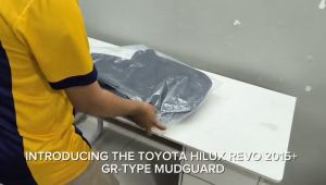 OCAS TOYOTA HILUX REVO 2015+ GR TYPE MUDGUARD (HILUX LOGO) (11606)