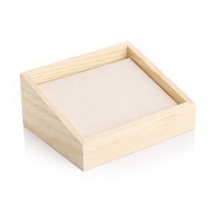 1pc Wood Jewelry Display Tray Pendant Earrings Stand Holder Ring Cases Box Desktop Jewellery Storage Rack Counter Showcase Props